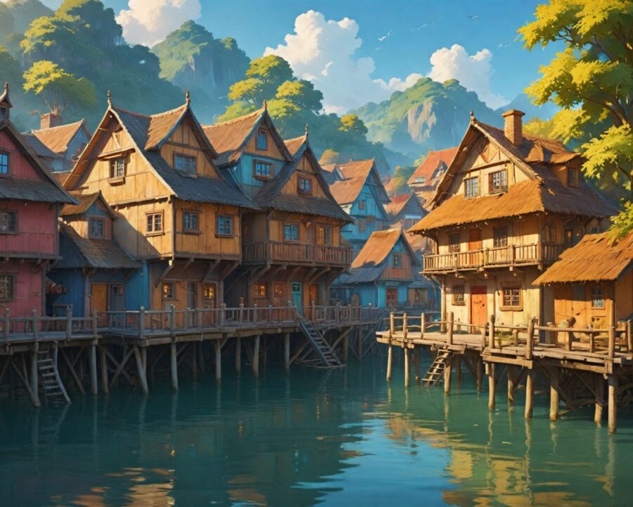 Discover floating villages thriving in isolation