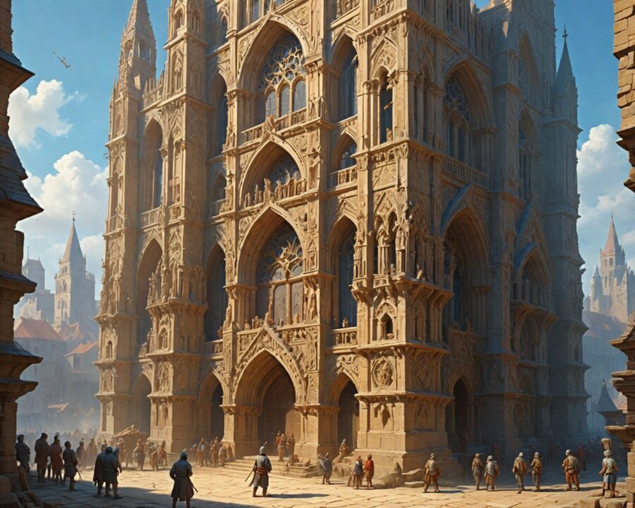 How medieval cathedrals were built without modern scaffolding