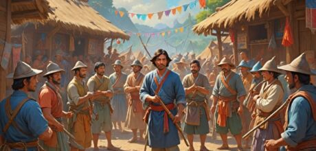 How mock battles decide leadership in unique villages