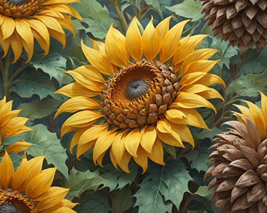 The hidden Fibonacci sequences in sunflower seeds and pinecones