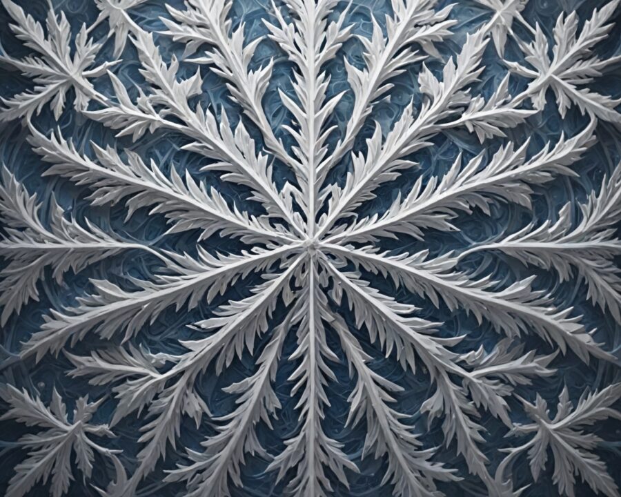 The secret geometric patterns behind perfect snowflakes