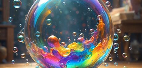How soap bubbles create rainbows through light diffraction